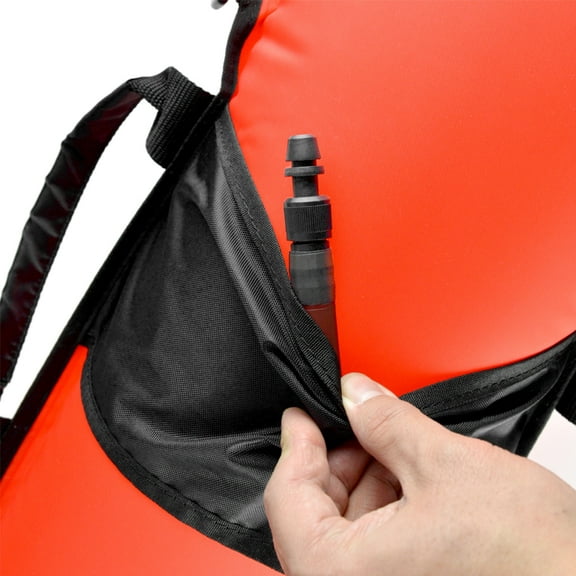 Inflatable Safety Float Scuba Diving Surface Marker Signal with Dive Flag 78LBS Maximum Buoyancy Bearing Weight for Spearfishing Snorkeling Swimming