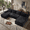 Black, variant on Xiweot 133" Cloud Boneless Sectional Couch, Modular Sectional Sofa with Chaise, U Shaped Memory Foam Corduroy Couch with Cup Holders & Side Pockets, No Assembly Deep Seat Sofa for Living Room, Black