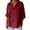 Wine, variant on Yubnlvae Women's Boho Linen Shirt - V-Neck 3/4 Sleeve Button-Up Top with Flowy Hem, Vacation Ready Blouse (S-5XL, 8 Colors) (Beige | L)