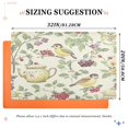 thumbnail image 6 of Yayeee Doormat for Inside 20"x32" Absorbent Low-Profile Washable Non-Slip Rubber Backed Entryway Rug, Purple Birds Teapots, 6 of 8