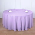 thumbnail image 2 of Efavormart Round Tablecloth, 120 Inch Stain & Wrinkle Resistant Washable Table Cloth, Decorative Polyester Fabric Table Cover for Banquet, Wedding, Dining - Lavender, 2 of 6