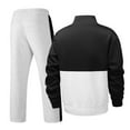 thumbnail image 3 of VBTAPA Men's Athletic Tracksuits Long Sleeve Hoodie Sweatsuits for Men 2 Piece Sets Full Zip Jogging Suits Jackets and Pants Gray M, 3 of 7