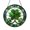 Acrylic 3.5 Inch, variant on Clover Leaf Stained Glass Style Suncatcher Window Hanging, Botanical Green Leaf Window Ornament With Clover