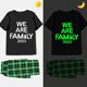 thumbnail image 2 of Pijama, para toda la familia, luminoso y brillante, color negro, 2023, 2 of 3