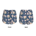 thumbnail image 5 of Picia Flower Pattern Women's 2 in 1 Athletic Running Shorts High Waisted Workout Casual Gym Sweat Shorts with Comfy Liner Zipper Pockets-, 5 of 9