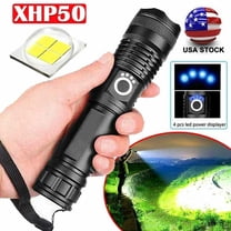 Rechargeable ‎99000LM LED Flashlight Tactical Police Super Bright Torch Zoomable