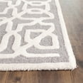 thumbnail image 3 of Safavieh Cambridge 8' X 10' Hand Tufted Wool Rug in Silver and Ivory, 3 of 10