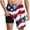Black, variant on KeShDi Swim Trunks Mens Shorts 4th Of July Shorts Workout Men's Casual Pocket Elastic Waistband Drawstring Swimming Trunks Beach Pants Shorts Black L