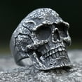 thumbnail image 3 of ZMY Home Cracked Skull Ring | Unique Stainless Steel Skeleton Head Jewelry (9), 3 of 6
