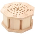 thumbnail image 1 of 1Set Wooden Holding Organizer Leather Tool Storage Box Octagonal Shape For Professional Storage Workbench Organization, 1 of 4