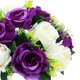 thumbnail image 5 of 2 Piezas de 26 Cm de Rosas Artificiales, de Flores Moradas, Decoración de Tienda de Oficina Colcomx Bola de rosa de simulación, 5 of 8