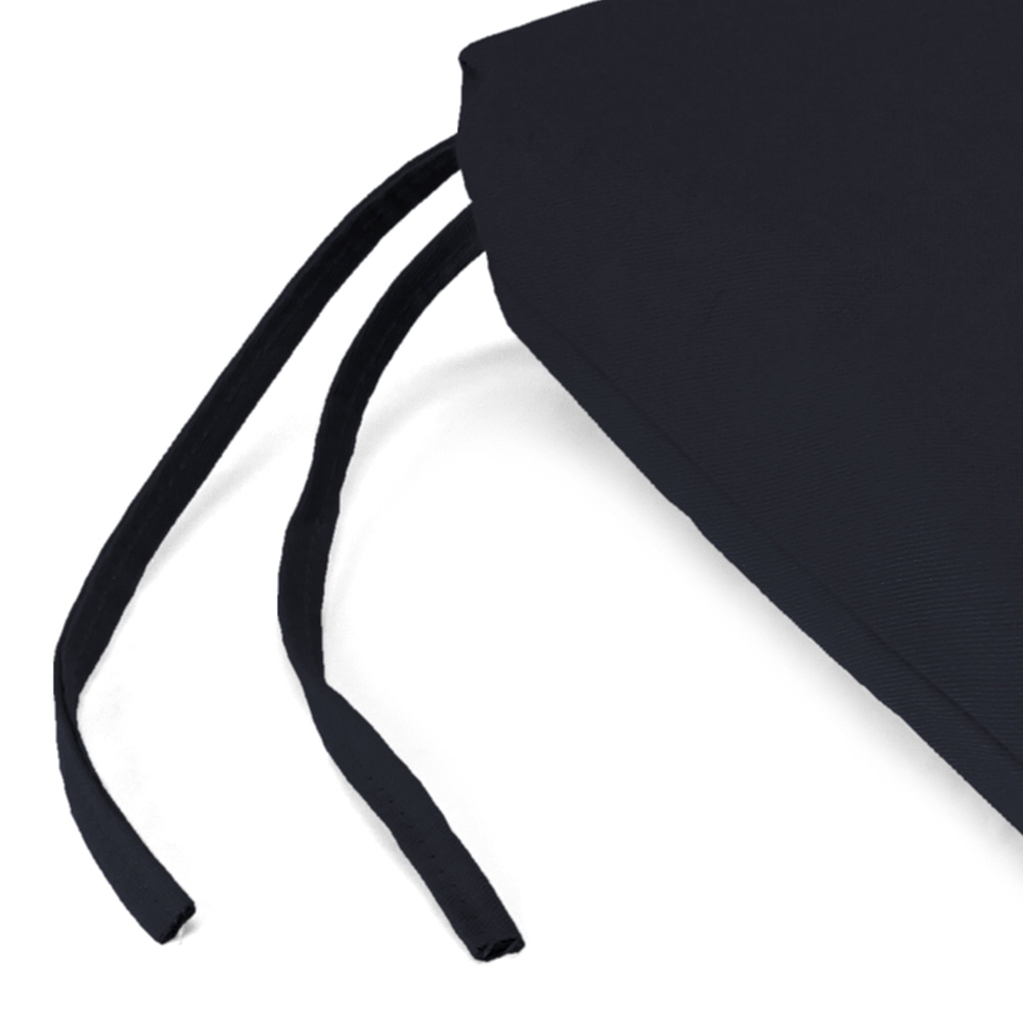 Jordan Manufacturing 17" x 19" Navy Solid Rectangular Outdoor Chair Pad Seat Cushion with Ties