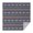 Blue Geometric and-1, variant on Orange Boho Sun, Moon and Plant Pattern Square Tablecloth,Waterproof Square Table Cover,Wipeable Spillproof Washable Table Cover for Home Kitchen Party Decor 42"X42"(107x107cm)