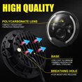 thumbnail image 3 of 1 faro LED de 7 pulgadas para coche o motocicleta con luz de cruce/luz diurna/intermitente, 3 of 7