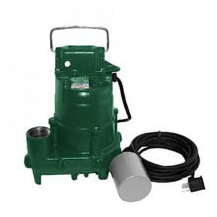 Zoeller 153-0006, Model BE153, High Head Effluent Pump, 1/2 HP, 230 Volts, 1 Phase, 5.3 Amps, 1-1/2" NPT Discharge, 77 GPM Max