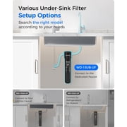 Waterdrop 15UB-UF Under Sink Water Filter System, 0.01 Micron Ultra Filtration Under Counter Drinking Water Filtration System, with Dedicated Brushed Nickel Faucet, 16K High Capacity, USA Tech
