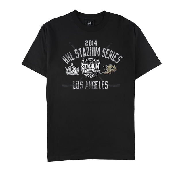 G-III Sports Mens 2014 NHL Stadium Series Graphic T-Shirt, black, L