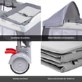 thumbnail image 4 of Cuna Corral para Bebé Portátil y Plegable Con Colchón Impermeable Incluido gris, 4 of 10