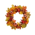 thumbnail image 2 of Corona de otoño para puerta delantera, adorno hecho a mano, multifuncional, artificial, de calabaza, para Halloween, para exteriores e interiores, 35, 2 of 8