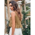 thumbnail image 3 of Hauts Sans Manches en Coton pour Femmes Débardeur Décontracté Uni Sans Manches Col Rond T - Tops, 3 of 6