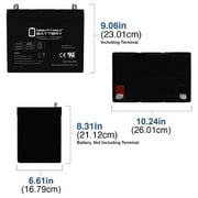 12V 75AH Battery Replacement for CSB GPL12750, GPL 12750