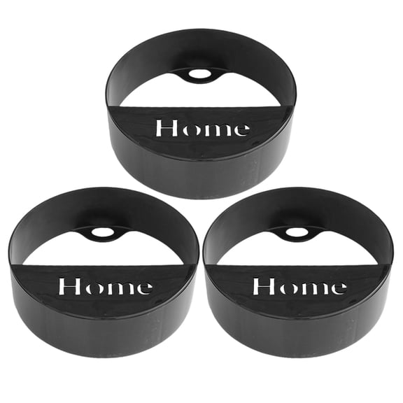 COOPHYA Set of 3 Black Indoor Hanging Wall , Plastic Pots for Flowers and Plants Decoration