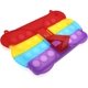 thumbnail image 3 of Funda de silicona Ubiuopop Push Rainbow Bubble Butterfly compatible con iPad Mini 1/2/3, antiestrés, a prueba de golpes, con cordón, soporte y colgante., 3 of 4