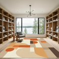 thumbnail image 2 of ODIKA 2'x3' Machine Washable Non-Slip Area Rug, Geometric Beige High Traffic Rug, Beige, 1071165, 2 of 7