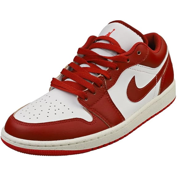 NIKE Air Jordan 1 Low SE Men's Shoes (White/Lobster/Sail/Dune Red) Size 9