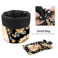 thumbnail image 4 of PhooArto Drawstring Cosmetic Bag, Barrel Shaped Portable Travel Makeup Bags, Cows Sunflower Pattern Large Capacity Waterproof Multifunctional Bucket Toiletry Bag, 4 of 6
