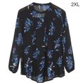 thumbnail image 3 of Qarigey Camisa de mujer Impreso Casual Top Blusa de verano de gasa de manga larga Prendas para la parte del cuerpo  sechs, 3 of 7