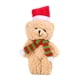 thumbnail image 4 of Oso de peluche navideño con gorro y bufanda de invierno Marrón, 4 of 9