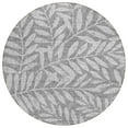 thumbnail image 2 of Addison Rugs Chantille Indoor/Outdoor Transitional Floral Gray Washable Round Rug, 8' x 8', 2 of 6
