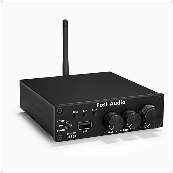 Fosi Audio BL20C 320W Bluetooth 2.1 Channel Stereo Amplifier for Home Theater Audio Entertainment