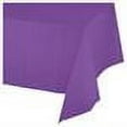 thumbnail image 2 of Amethyst Purple 54" x 108" Plastic Tablecloth, 2 of 2