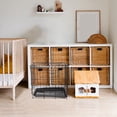 thumbnail image 4 of LRXIYODE 1Set Black Pet Crates for Small Dogs with Rectangular Shape 13.76X12.97X9.82Inch, 4 of 6