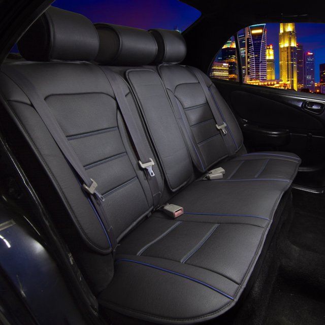 Futuristic Leather Car Seat Cushions Fit For Car Truck SUV Van - Rear Bench