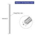 thumbnail image 2 of Uxcell 6Pack M6 x 160mm 1mm Pitch 304 Stainless Steel Fully Threaded Rod Bar Studs, 2 of 6