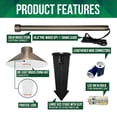 thumbnail image 3 of GKOplus Solid Brass Pathway Lights, Low Voltage LED Landscape Path Light, Outdoor Waterproof Accent Light, 12V AC/DC, 2700K Warm White, with 3W G4 LED Bulb & Large Rugged Slot Spike, 2 Pack, 3 of 6