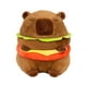thumbnail image 1 of Peluche hamburguesa Capybara Capybara estatuilla sofá único almohada Capybara muñeca suave 28cm, 1 of 9
