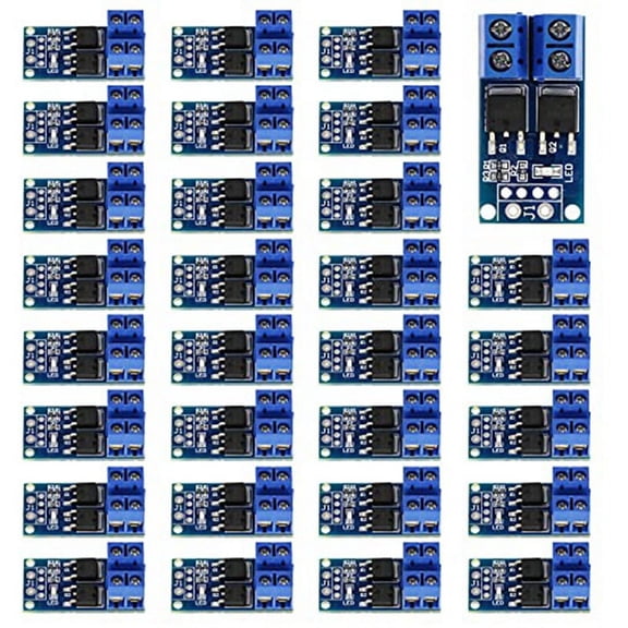 30PCS MOSFET Switch Drive Module DC 5V-36V 15A(Max 30A) 400W Dual High-Power 0-20KHz P y9701