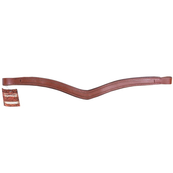 Full U Shape Hilason English Padded Bridle Browband Blanks Empty Channel