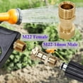 thumbnail image 2 of Pressure Washer Swivel Fitting Connector Joint Metric M22 14mm Thread Pressure Washer Gun Swivel Adapter Anti Twist Fitting, 2 of 5