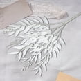thumbnail image 4 of Dvruxg 17.7 Inch Artificial Willow Leaves with Stems Faux Silk Greenery Leaves Plants for DIY Bouquet Vase Home Party Wedding Decorations(White), 4 of 6