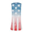 thumbnail image 5 of Women's Tank Style Sundress, Sleeveless Summer Dress with Patriotic Design, Lightweight Outfit for Fireworks Nights and BBQs,Light Blue XL, 5 of 5