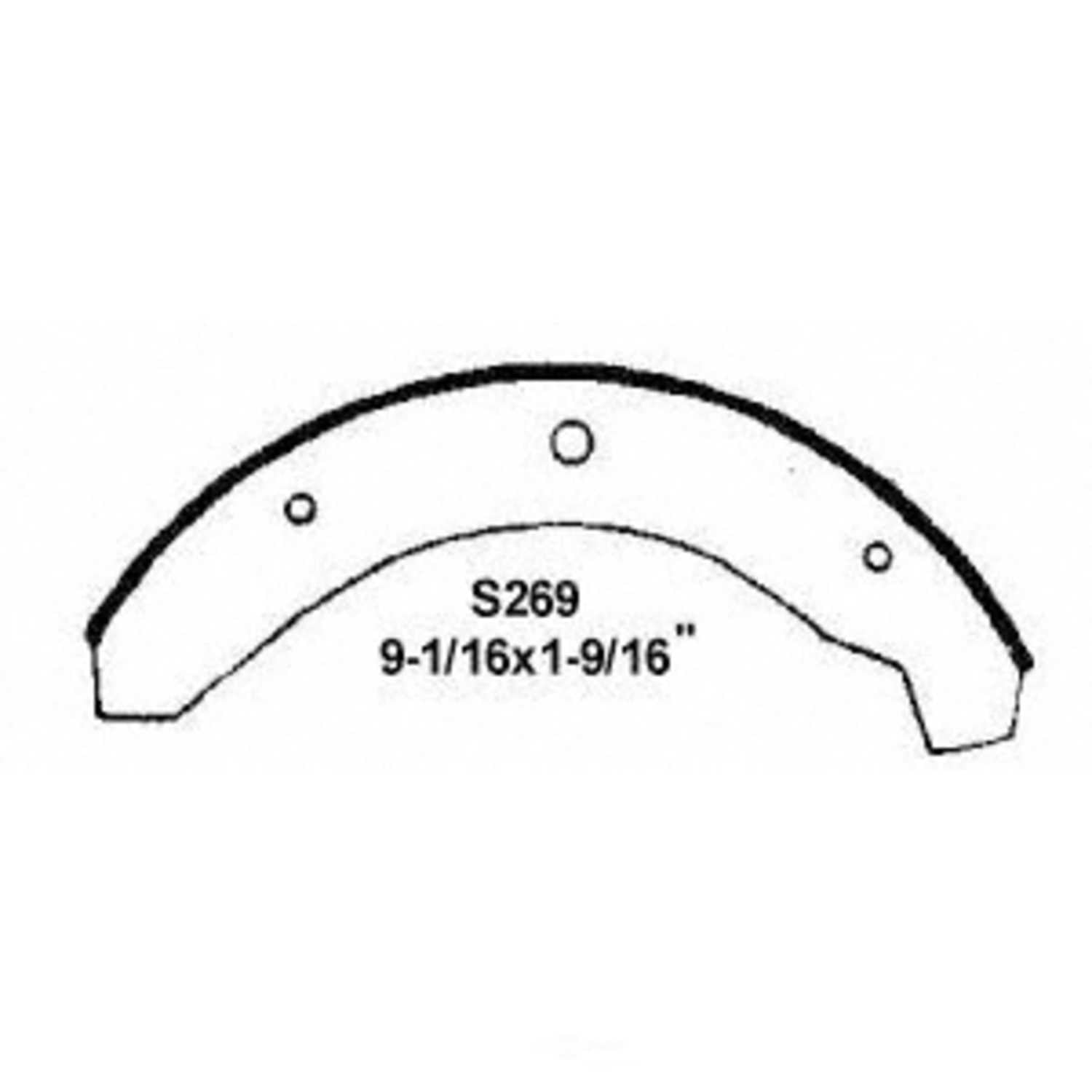 Wagner Brake Drum Brake Shoe P/N:Z269 Fits select: 1966-1979 VOLKSWAGEN TYPE 1, 1973-1974 VOLKSWAGEN THE THING