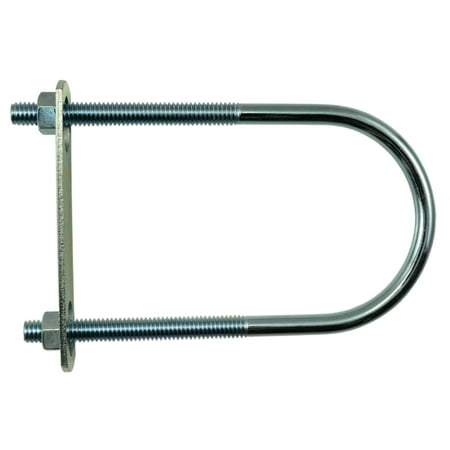 

5/16 -18 x 2-1/2 x 5-3/16 Zinc Plated Steel Round U-Bolt (10 pcs.)