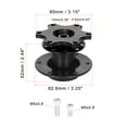 thumbnail image 3 of Unique Bargains Universal 6 Hole Car Steering Wheel Hub Adapter Quick Release Boss Kit Red Aluminium Alloy, 3 of 7