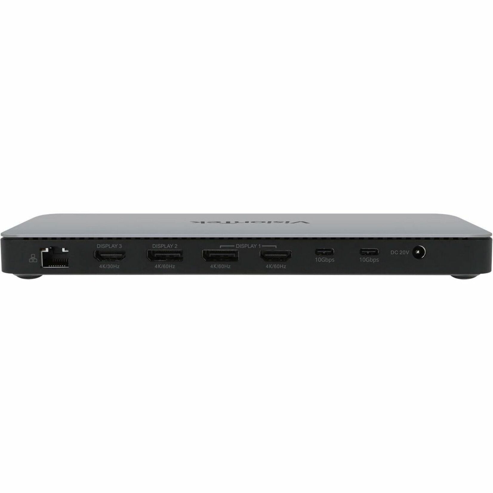VisionTek VT2900 USB-C Dual System KVM Docking Station with 100W Power Delivery - for Notebook/Desktop PC - 100W PD - USB Type C - Up to 2x 4K Displays Supported (HDMI & DisplayPort) - 5 x USB Port...