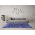 thumbnail image 3 of Ahgly Company Machine Washable Indoor Round Persian Blue Traditional Area Rugs, 8' Round, 3 of 4
